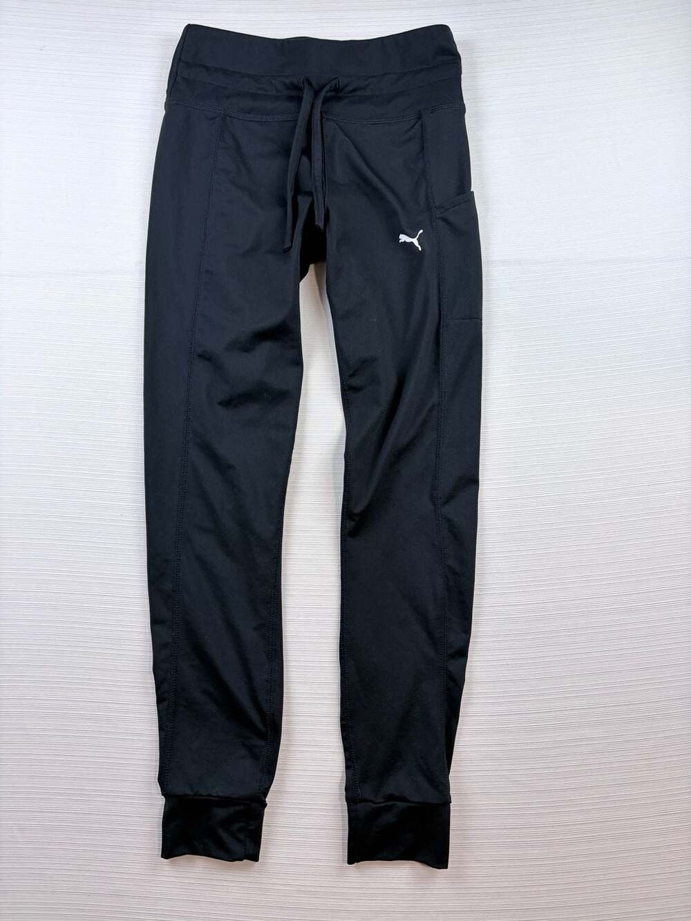 Puma Run Fav Tapered Pant Size S Black Drawstring Athletic Active
